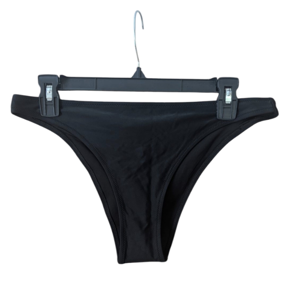 Aerie Black Cheekier Bikini Bottom - Medium